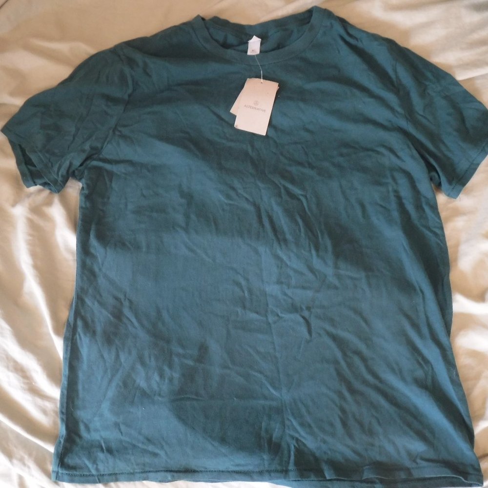 Alternative Apparel Mens Size XL Green Short Sleeve T Shirt - NWT